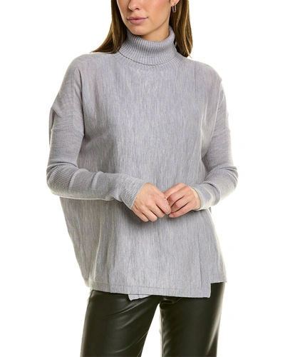 Shop Allsaints Koko Wrap Wool Sweater In Grey