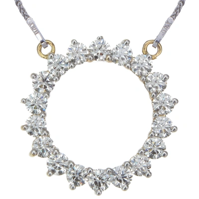 Vir Jewels 1 Cttw Diamond Pendant, Diamond Circle Pendant Necklace For Women In 18k Yellow Gold With 18 Inch Ch In Yellow