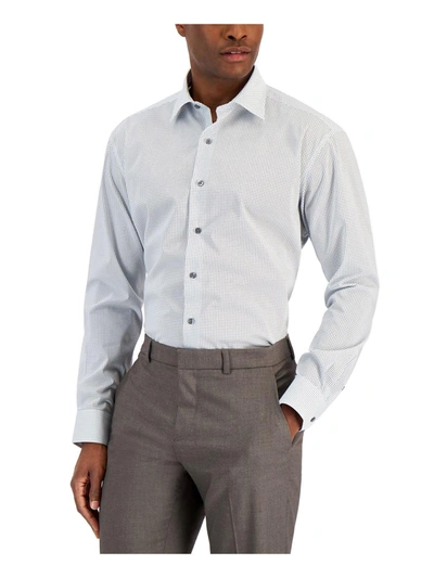 Shop Alfani Mens Regular Fit Button Down Dress Shirt In Multi