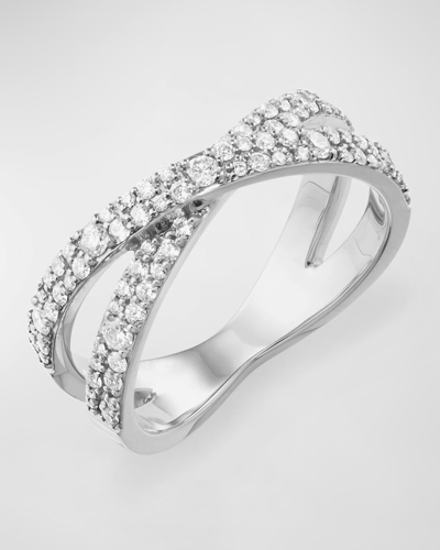 Shop Lana 14k Flawless Diamond Vanity Crisscross Ring In White