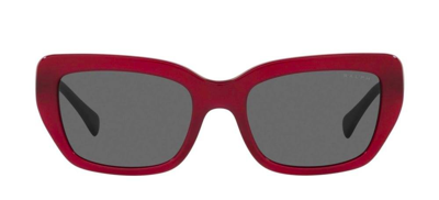 Shop Ralph By Ralph Lauren Eyewear Rectangular Frame Sunglasses In Red