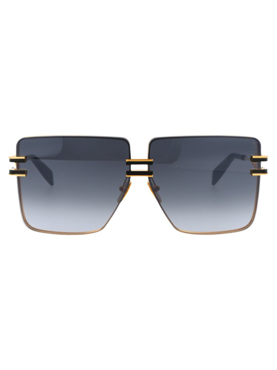 Shop Balmain Eyewear Square Frame Sunglasses In Multi