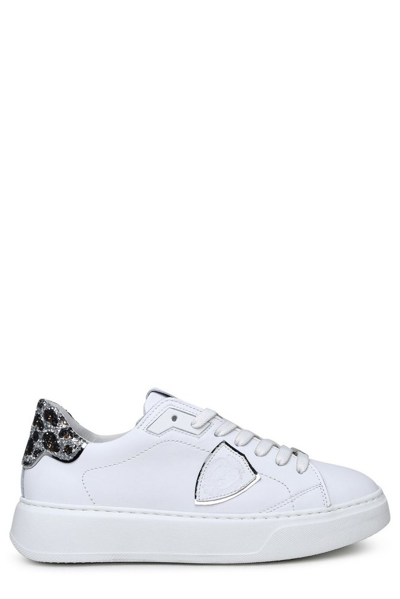 Shop Philippe Model Round Toe Lace In White