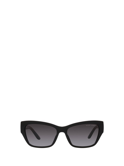 Shop Ralph Lauren Eyewear Butterfly Frame Sunglasses In Black