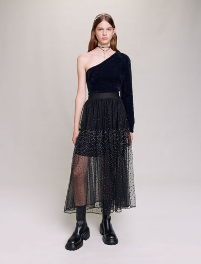 Maje Size Woman-evening Capsule-xl In Black