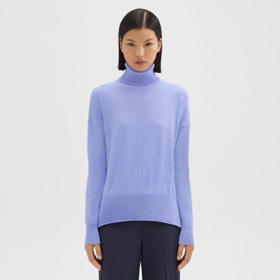 Shop Theory Karenia Turtleneck Sweater In Cashmere In Grotto