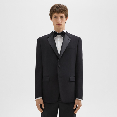 THEORY CHAMBERS TUXEDO BLAZER IN STRETCH WOOL 