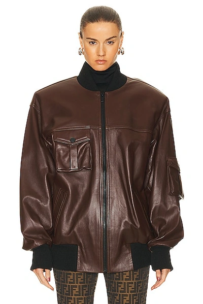 Shop The Mannei Le Mans Jacket In Brown
