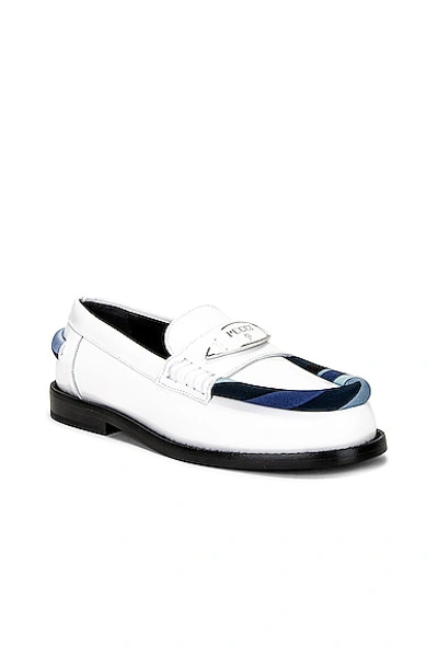 Shop Emilio Pucci Penny Loafer In Bianco