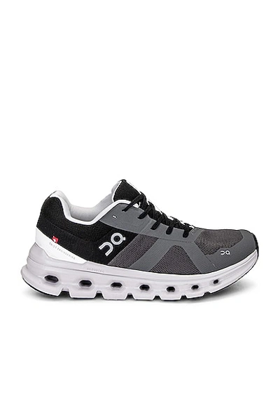 On Women's Cloudrunner Training Sneakers In Eclipse & Black