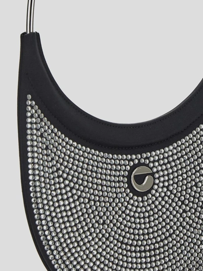 Shop Coperni Crystal-embellished Ring Swipe Bag