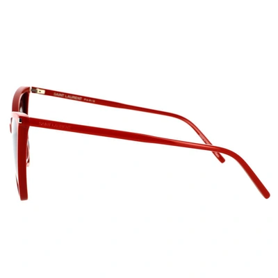 Shop Saint Laurent Eyewear Sunglasses In Red