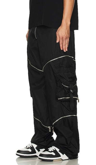 Shop Off-white Zip Nylon Cargo Pant In Black