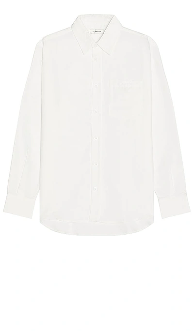 Shop Flâneur Essential Shirt In White