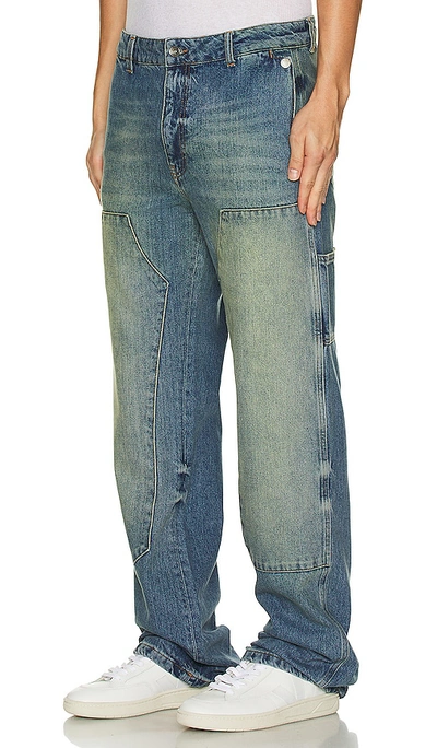 Shop Flâneur Carpenter Straight Jeans - In Blue