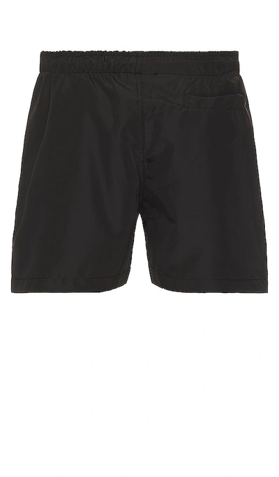 Shop Flâneur Essential Swim Shorts In Black