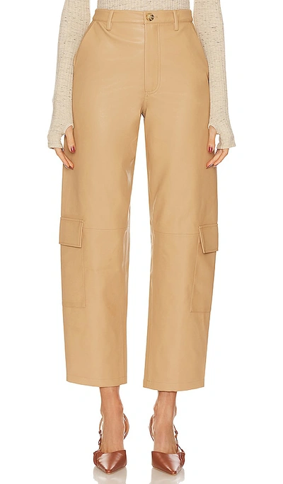 Shop Song Of Style Fabiola Belted Pant In Beige