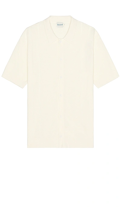 Shop Bound Stanley Waffle Knit Shirt In Cream