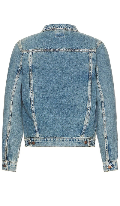 Shop Nudie Jeans Robby Denim Jacket In Blue