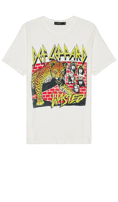 Shop Junk Food Def Leppard Wasted Tee In White