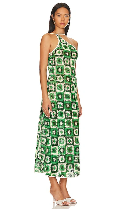 Shop Johanna Ortiz Lemongrass Maxi Dress In Green