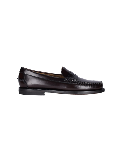 Shop Sebago 'classic Dan' Loafers In Brown