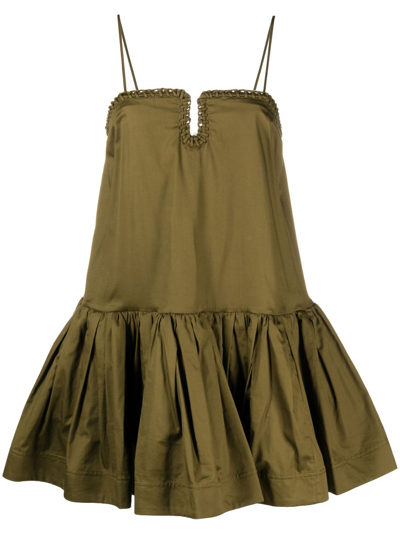 Shop Aje Green Willow Mini Dress