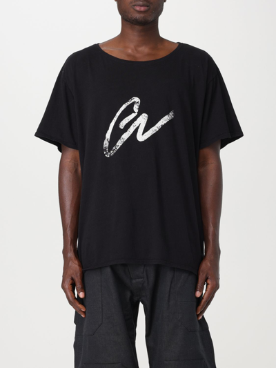 Shop Greg Lauren T-shirt  Men Color Black