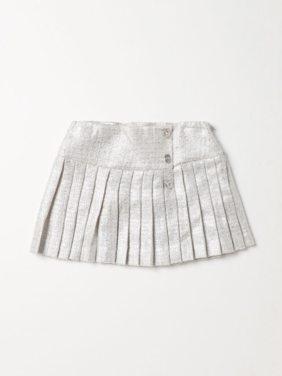 Shop Young Versace Skirt  Kids Color Silver