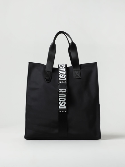 Shop Dsquared2 Nylon Bag With Logo In Black