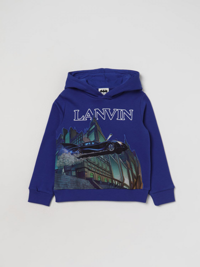 Shop Lanvin Sweater  Kids Color Blue