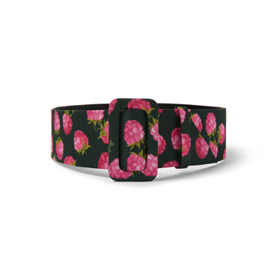 La Doublej Medium Belt In Lampone Mini Emerald