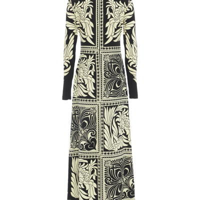 La Doublej Halle Dress In Mix Tiles Placée Black