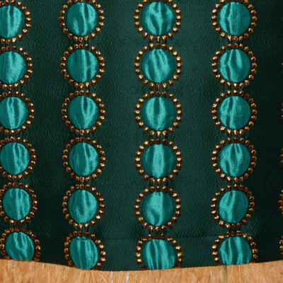 Shop La Doublej Column Dress In Winter Sun Emerald