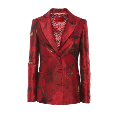 Shop La Doublej 24/7 Jacket In Ruby Red