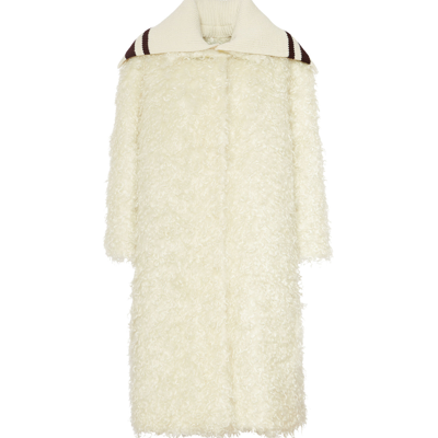 Shop La Doublej Iris Coat In Ivory