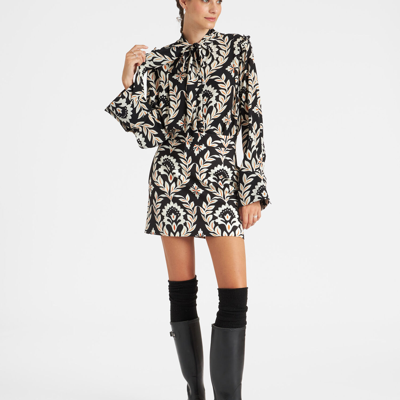 La Doublej Ascot Shirt Ghirlanda In Ghirlanda Black