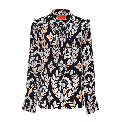 La Doublej Ascot Shirt Ghirlanda In Ghirlanda Black
