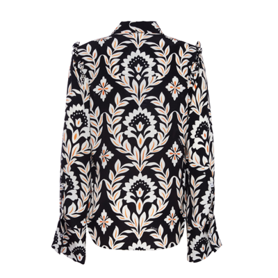 La Doublej Ascot Shirt Ghirlanda In Ghirlanda Black