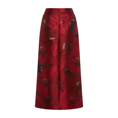 Shop La Doublej Baia Skirt In Ruby Red