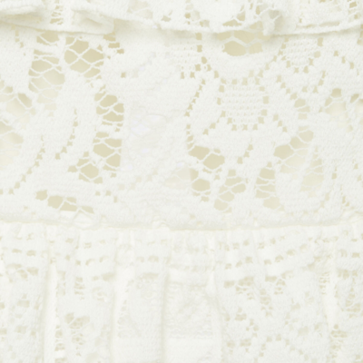 La Doublej Footloose Lacey Skirt In White
