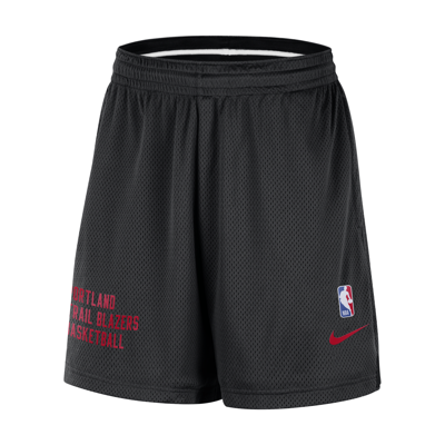 Shop Nike Portland Trail Blazers  Men's Nba Mesh Shorts In Black