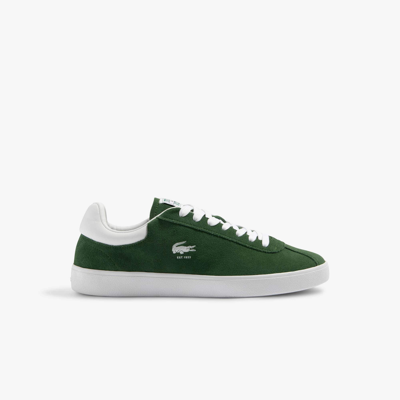 Shop Lacoste Men's Baseshot Suede Sneakers - 10 In Green