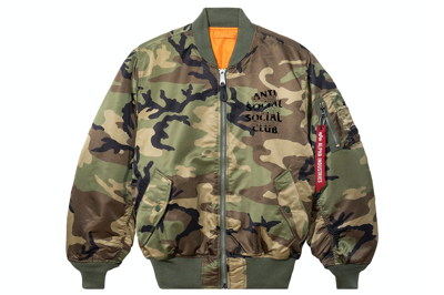 Pre-owned Anti Social Social Club Kaburosai Jacket Camo