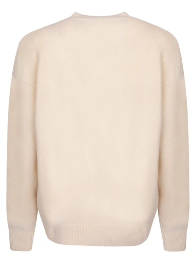 Shop Palm Angels Wool-blend Pullover In Neutrals