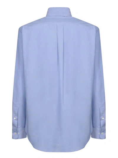 Shop Palm Angels Elegant Cotton Shirt In Blue