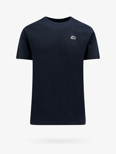 Shop New Balance T-shirt In Blue