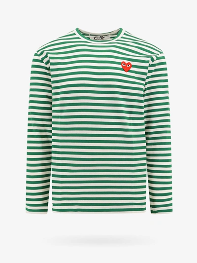 Shop Comme Des Garçons Play T-shirt In Green