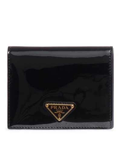 Shop Prada Vertical Wallet In Black