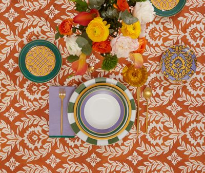 La Doublej Table Linens Orange Uni In Orange